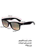 عینک آفتابی اسپرت ریبن مدل RayBan RB2132 Wayfarer Way - Image 8