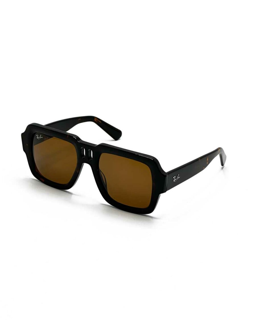 عینک آفتابی برند ریبن مدل 4408 رنگ هاوانا عدسی قهوه‌ای زاویه 45 درجه سه رخ کامل از جلو