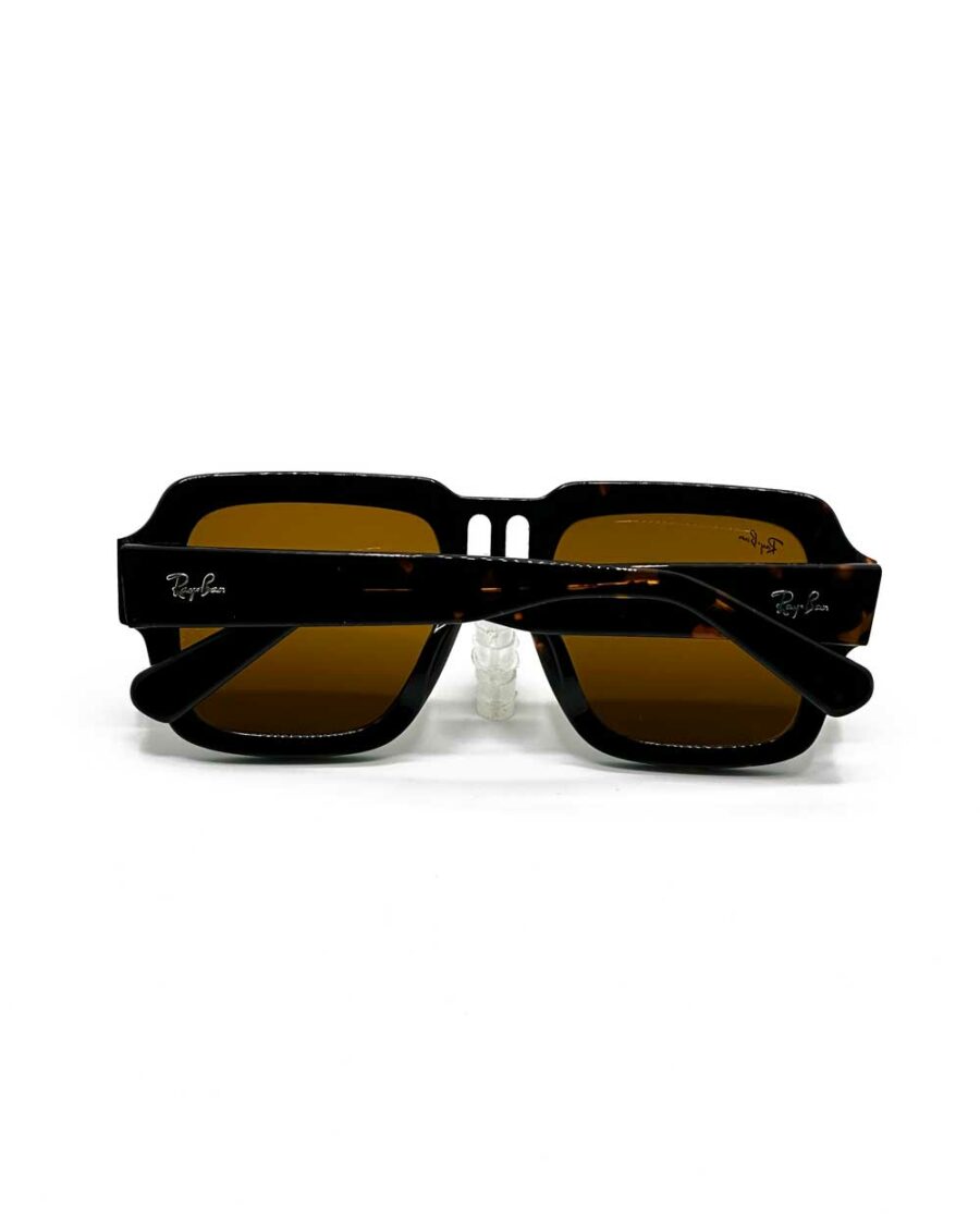 عینک آفتابی برند ریبن مدل 4408 رنگ هاوانا عدسی قهوه‌ای زاویه بسته از پشت