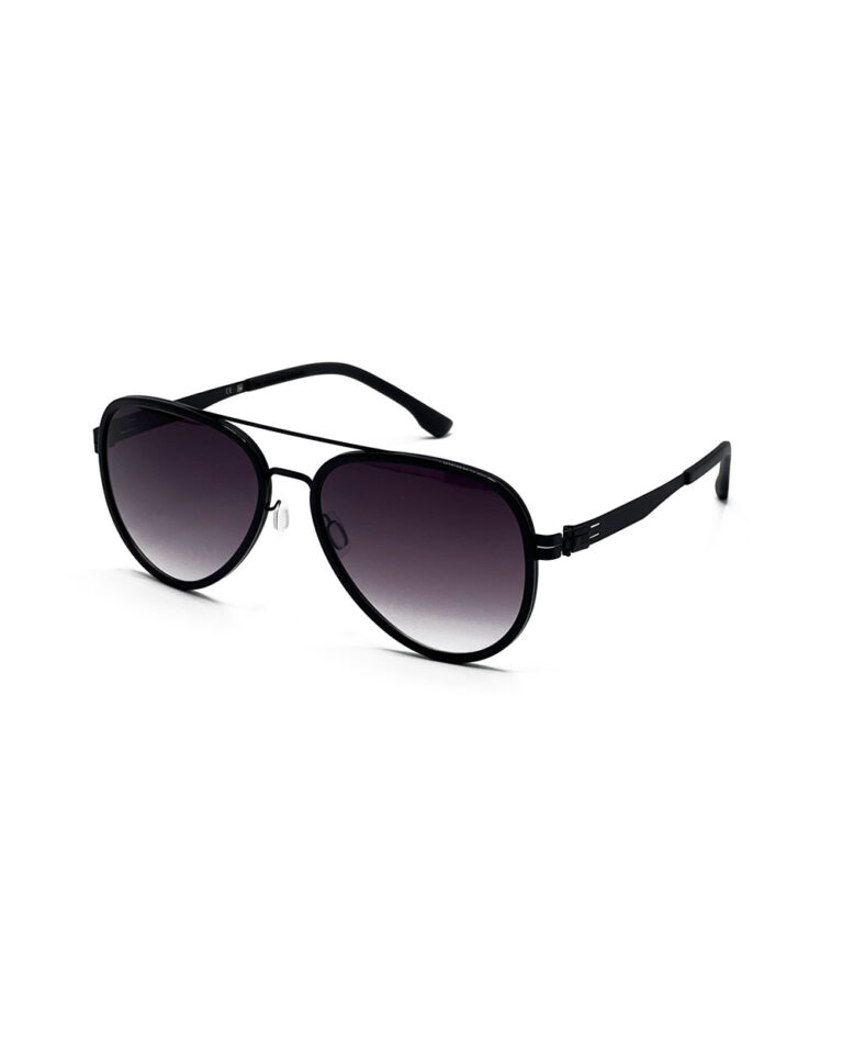عینک آفتابی برند آیس‌برلین مدل fashion رنگ مشکی زاویه 45 درجه سه رخ کامل