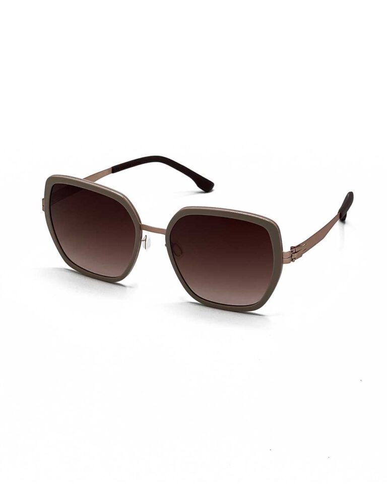 عینک آفتابی زنانه برند آیس برلین مدل ZOE رنگ قهوه ای زاویه 45 درجه سه رخ کامل
