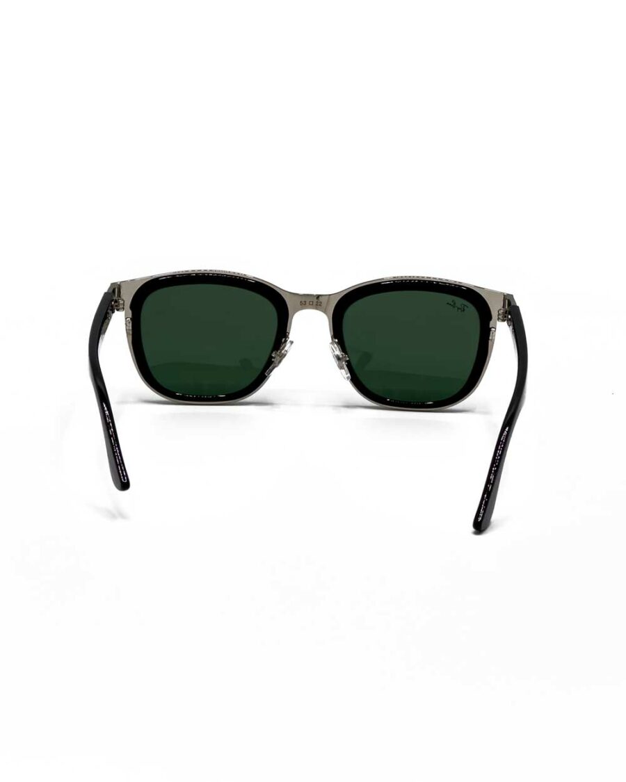 عینک آفتابی برند ریبن مدل 3709 فریم رنگ مشکی با عدسی سبز زاویه باز از پشت