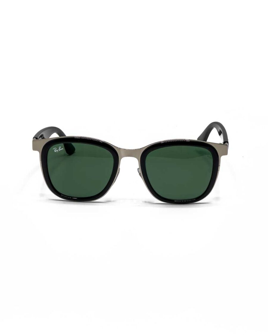 عینک آفتابی برند ریبن مدل 3709 فریم رنگ مشکی با عدسی سبز زاویه باز از جلو