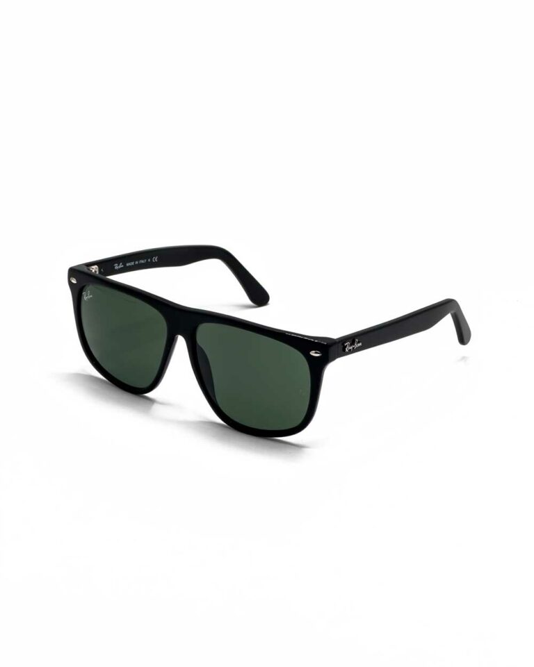 عینک آفتابی برند ریبن مدل4147 رنگ مشکی با عدسی سبز زاویه 45درجه سه‌رخ کامل
