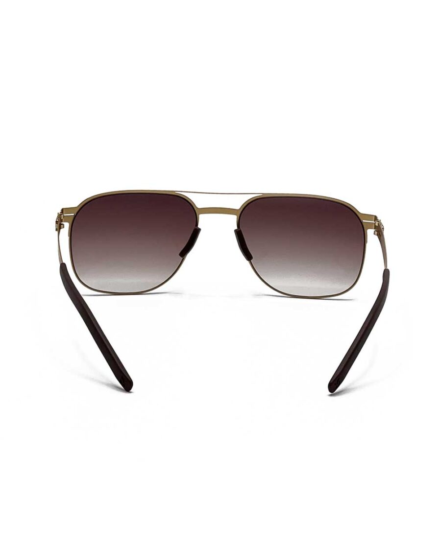 عینک آفتابی برند آیس برلین مدل steffen رنگ قهوه ای زاویه باز از پشت