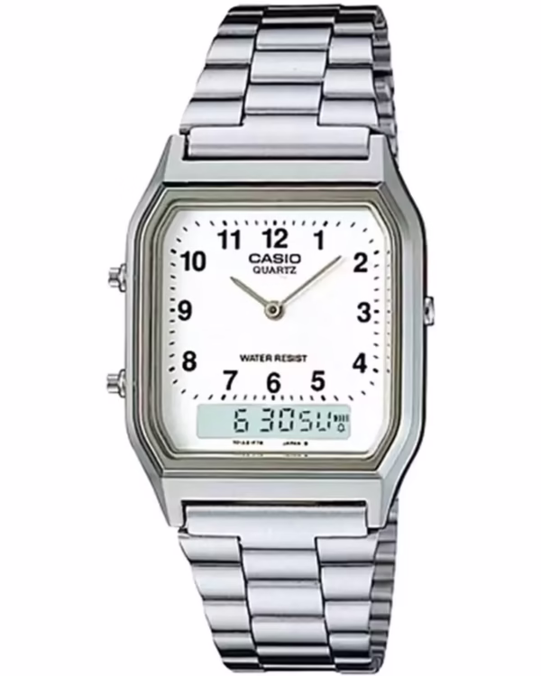 خرید قیمت ساعت مچی دیجیتال مردانه کاسیو مدل CASIO AQ-230A-7B عثمانی اپتیک