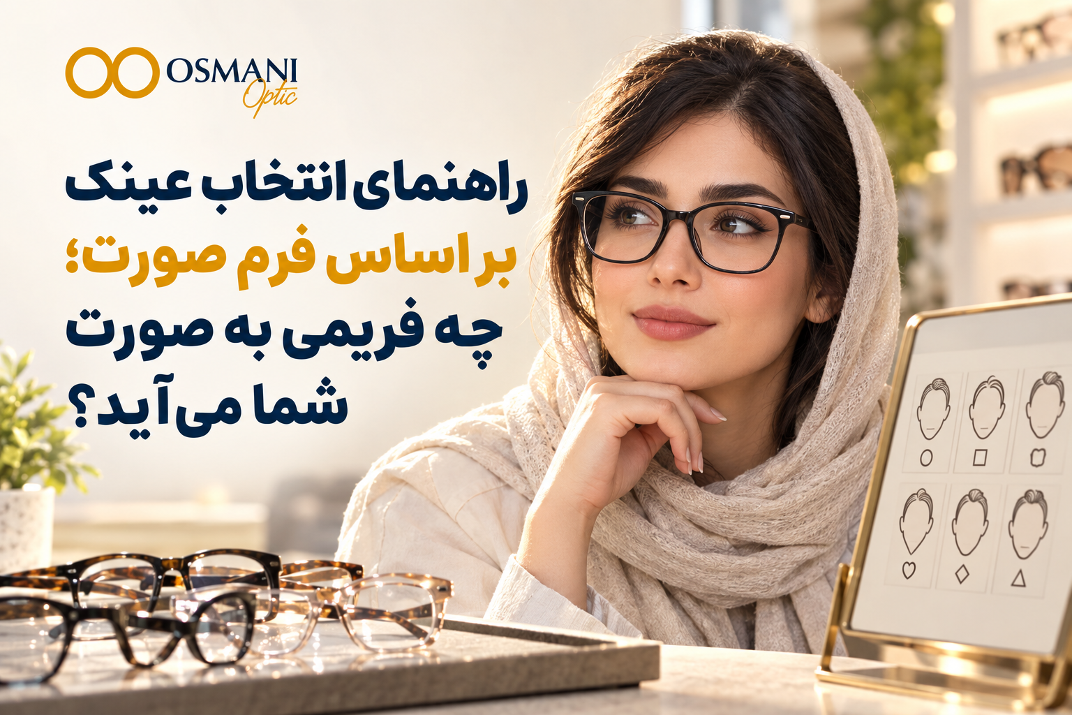 راهنمای انتخاب عینک بر اساس فرم صورت؛ چه فریمی به صورت شما می‌آید؟